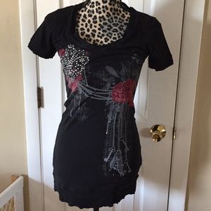 Crash & Burn Beaded T-shirt